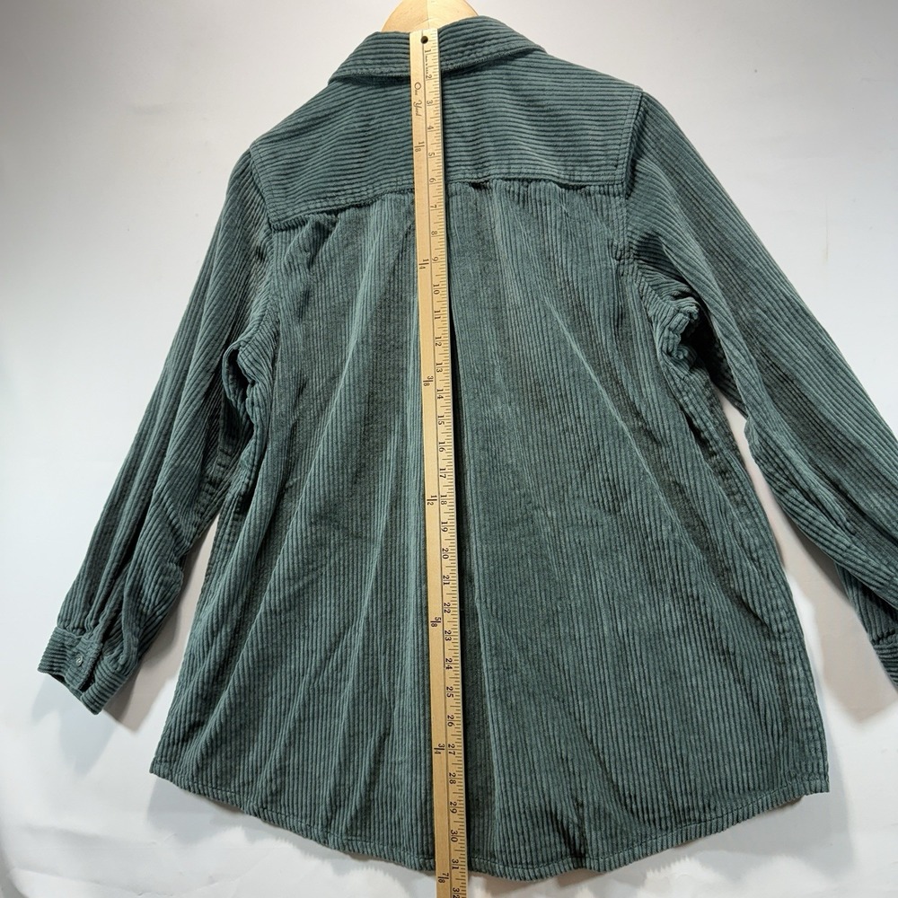 ROAMANS Green Shacket Corduroy Jacket Button Up Shirt 16W - Picture 9 of 12